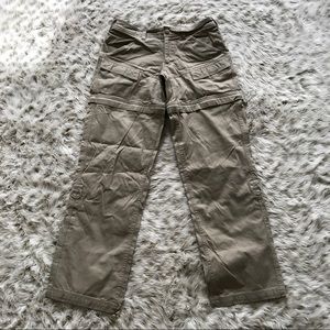 North Face Convertible Tan Khaki Pants Shorts